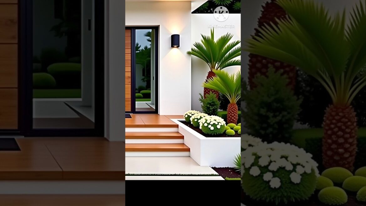 Trendy Modern Home Garden Design Ideas 2025 | Front & Backyard Inspiration #Shorts