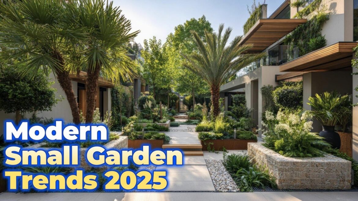 Top Genius Modern Small Garden Trends 2025 | Compact Landscaping & Vertical Gardening Ideas.