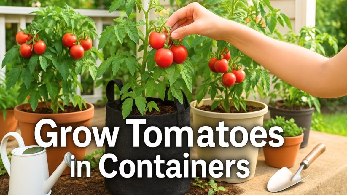 How to Grow Tomatoes in Containers, Pots or Buckets. Container Gardening. How to Grow Tomatoes in Containers, Pots or Buckets. Container Gardening.