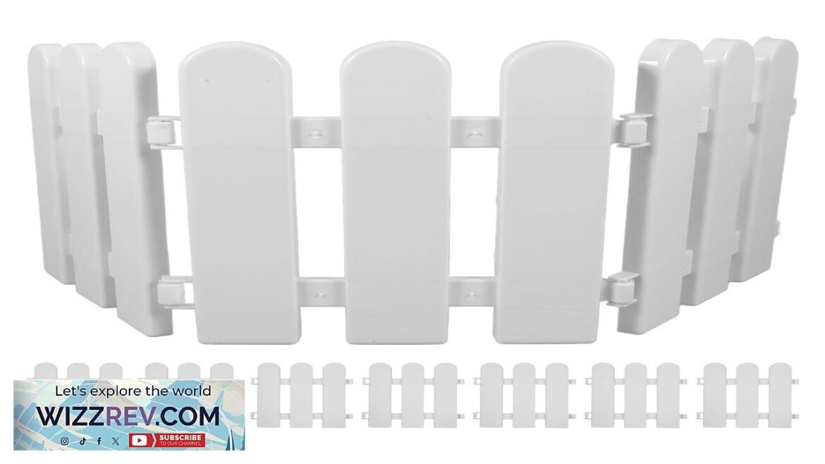 10 Pcs White Plastic Fence Christmas Decoration Miniature Landscape Fence Garden Supplies Review 10 Pcs White Plastic Fence Christmas Decoration Miniature Landscape Fence Garden Supplies Review