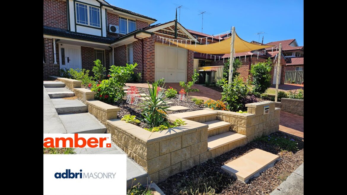 Front yard transformation, Sloped garden landscape ideas, Build steps landscaping, Retaining wall