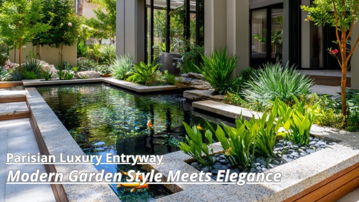 Luxury Entryway Ideas: Modern Front Yard Landscaping Inspired by Parisian Gardens
