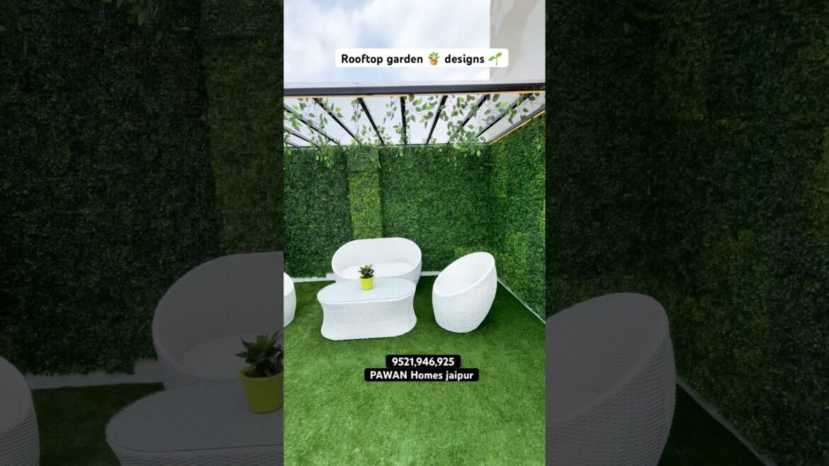 Rooftop garden design 🪴 🌱 #home #srinterior #homedesign #realestate #homedecor