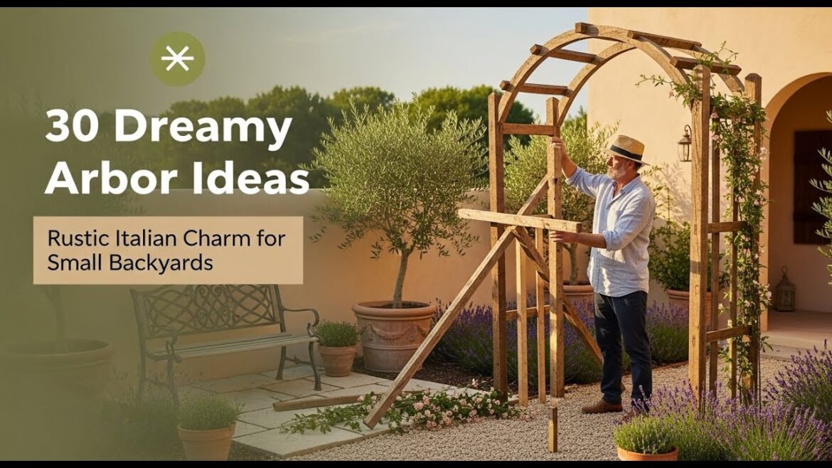 🌿 30 Dreamy DIY Garden Arbor Ideas  | Small Backyard Designs Inspired by Rustic Italian Charm