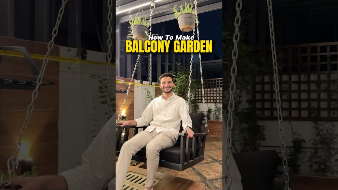 How to make Balcony garden l Balcony garden ideas l Small balcony garden ideas #houmeindia