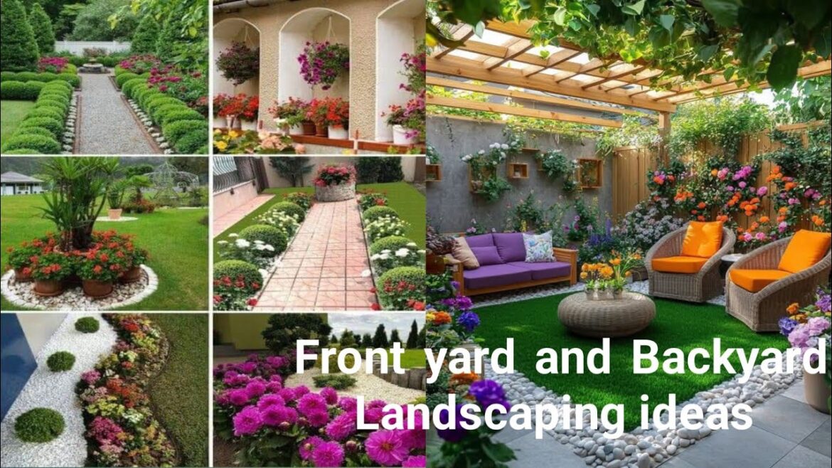 Front yard landscaping ideas! front yard landscaping! Design of landscaping garden! backyard garden