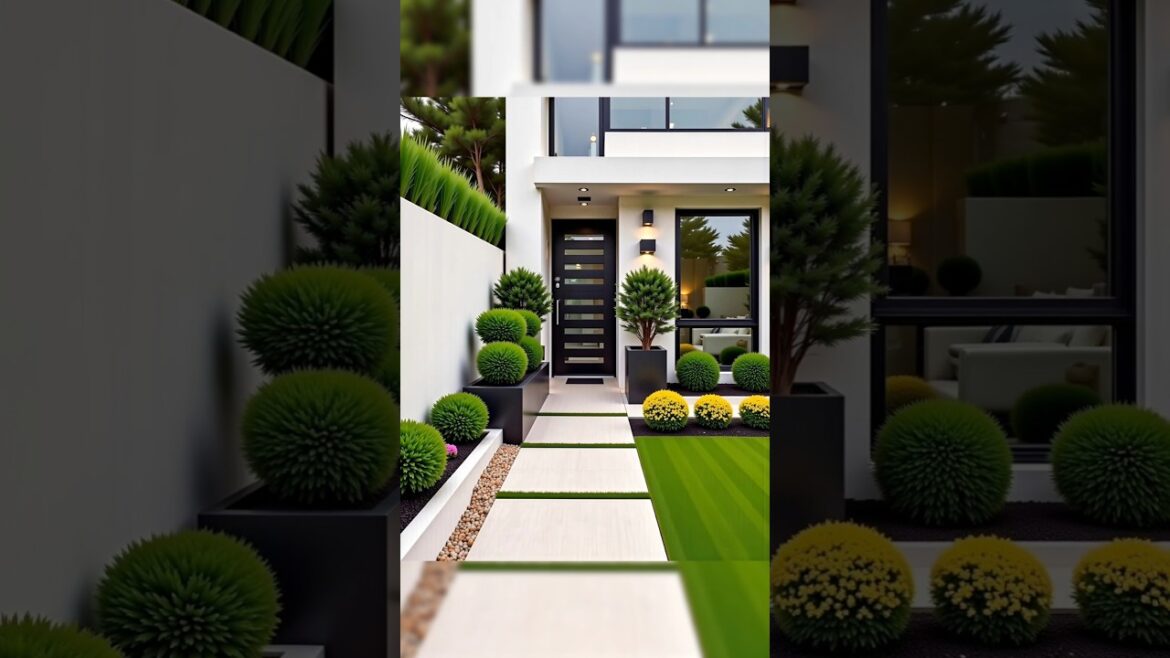 Modern Front Yard Garden Ideas 2025 🌿 | Home Landscaping & Outdoor Decor Inspiration #gardendesign