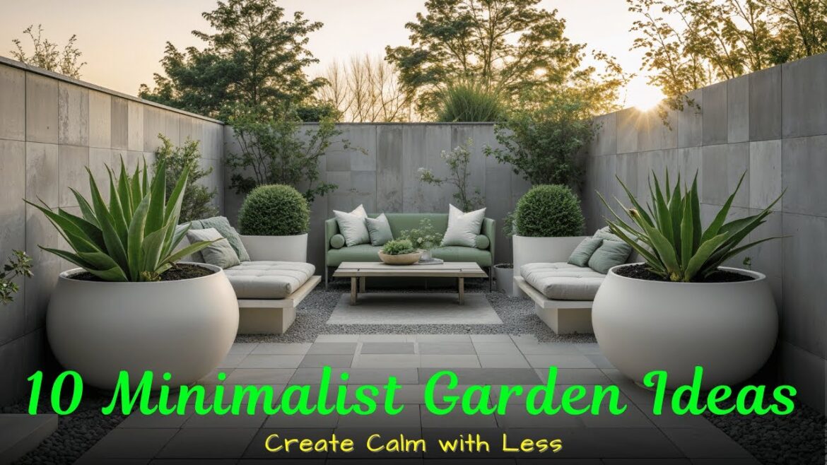 10 Minimalist Garden Design Ideas 🌿✨ | Create Calm with Less