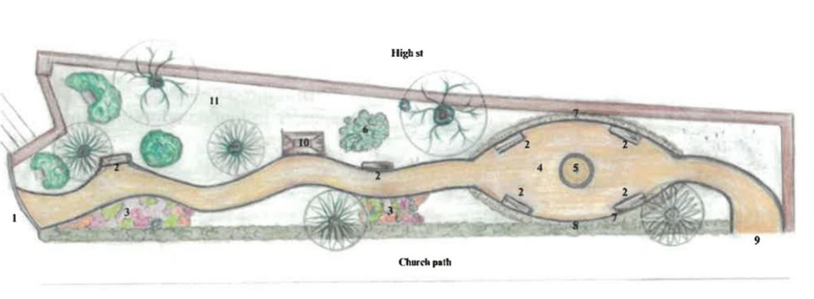 Design of new Peace Garden in Newport. Picture: MW Design/Newport Town Council
