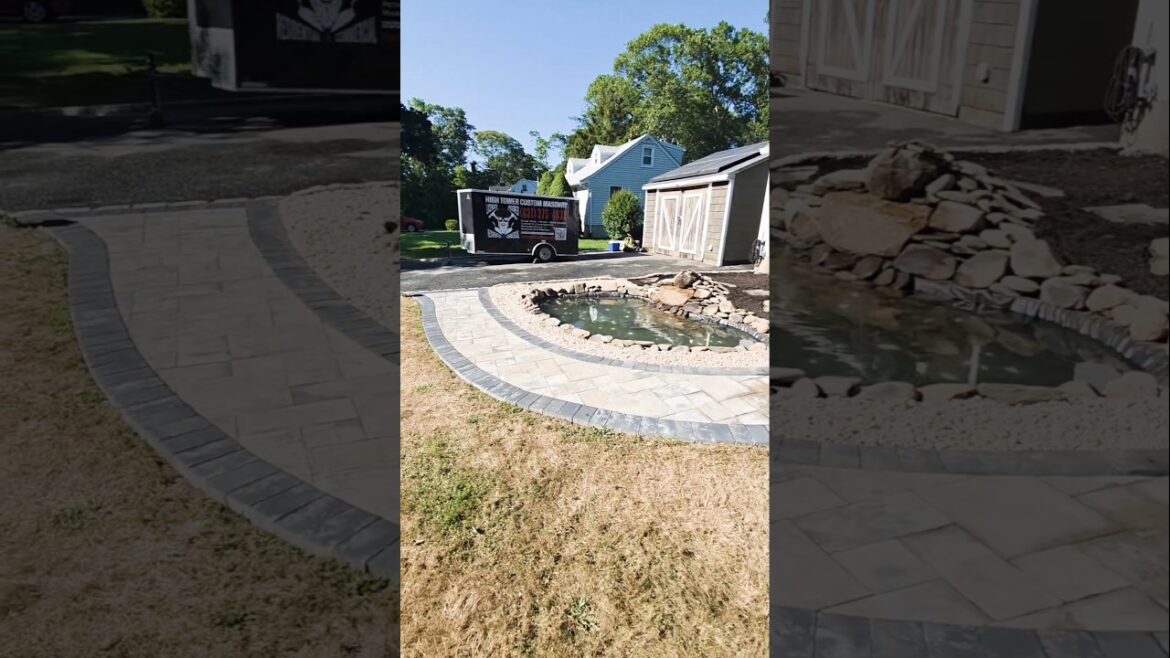 Beautiful front yard transformation #diy #howto #construction #cool #satisfying #comment #timelapse