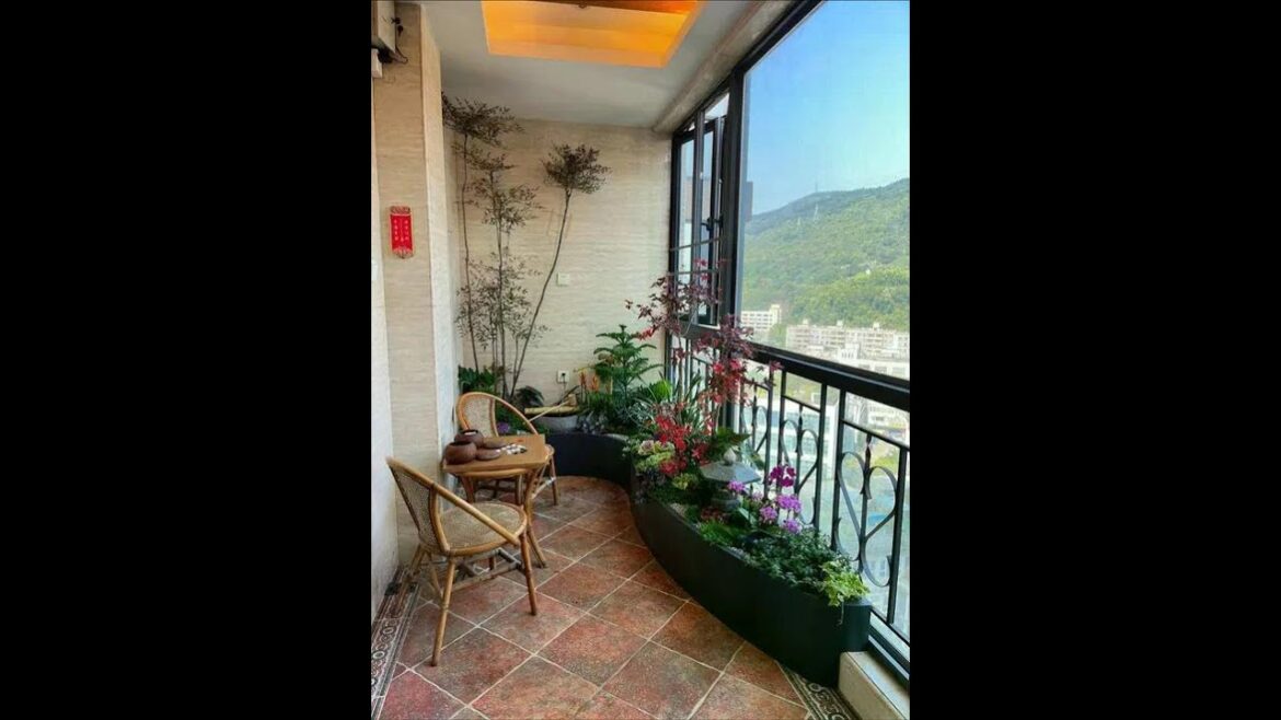 Don't let the balcony at home be neglected. Making a garden will be good-looking and relaxing. #bal