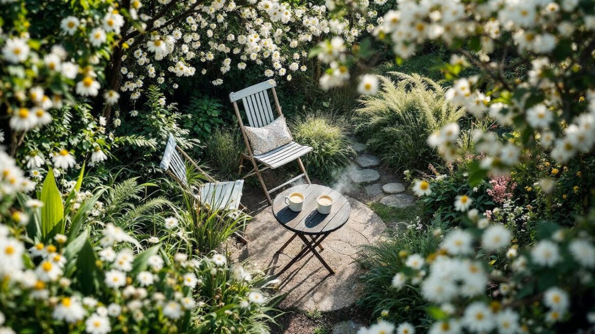 Create a small garden with simple design, beautiful decoration and reasonable budget