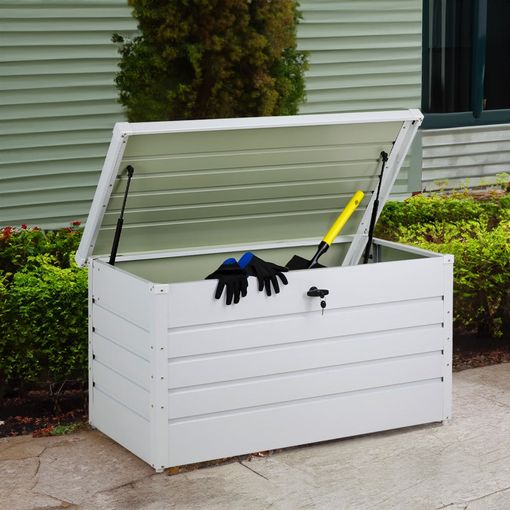 Living and Home Lockable Steel Storage Box