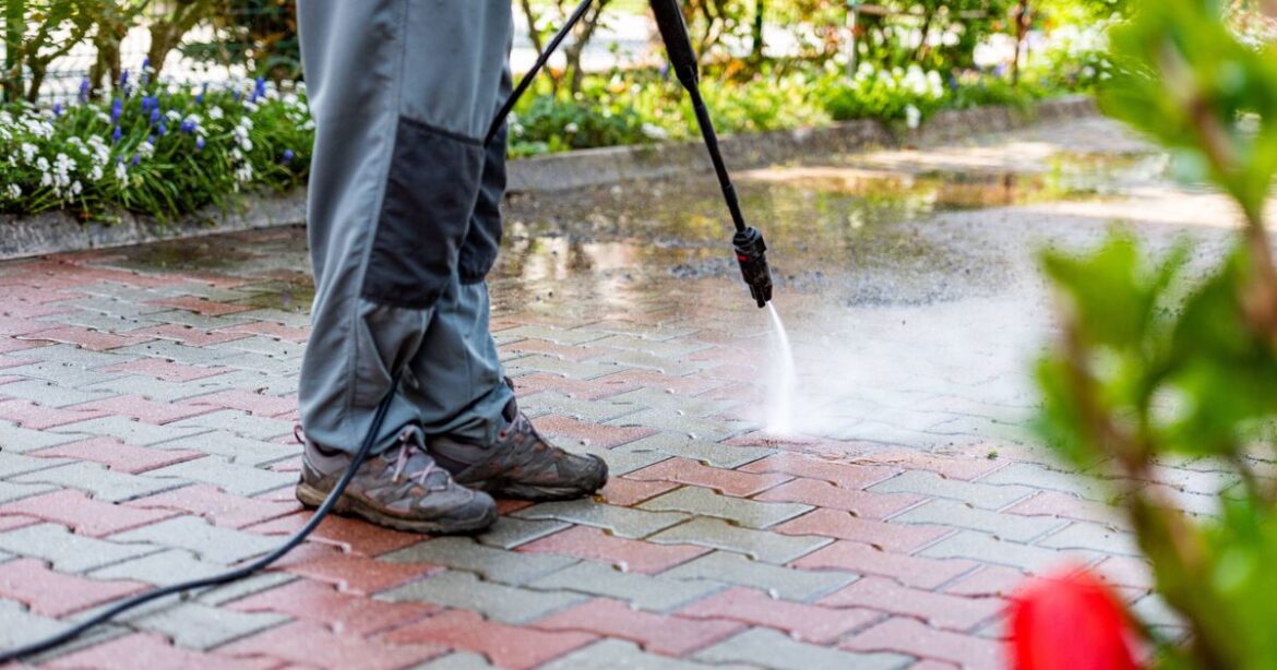 Ditch the pressure washer for a 2-ingredient paste to clean patio stains fast