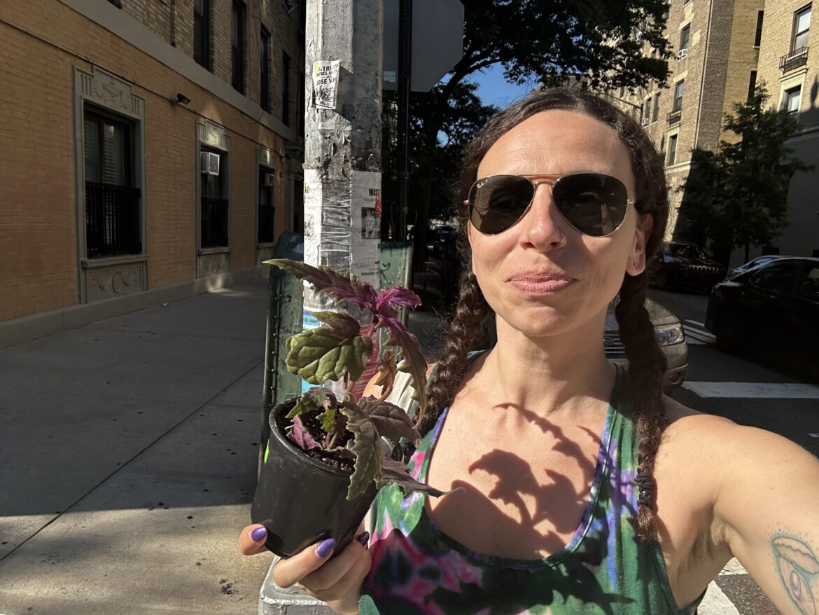 I bought this plant then realized it matches my dress and nails. 💜🪴