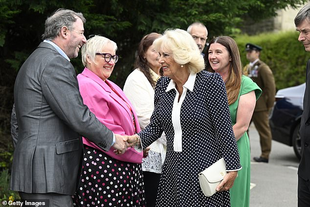 Queen Camilla officially opened Ratho Library in Newbridge celebrating a partnership with Edinburgh International Book Festival and Edinburgh City Libraries as part of her trip to Scotland for Holyrood Week
