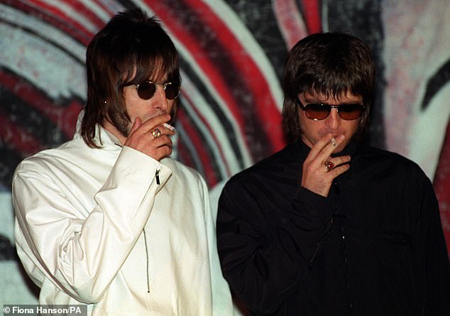 Liam (L) and Noel (R) had a  falling out which led to Oasis splitting up 16 years ago. Their long-awaited comeback tour is set to kick off on Friday