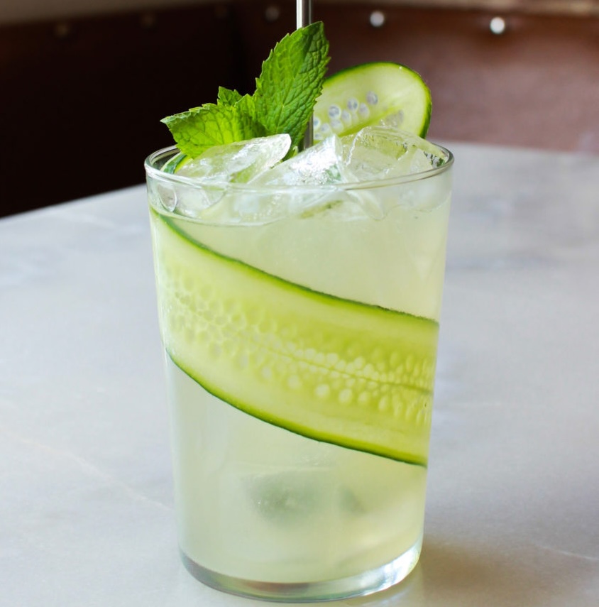 daiquiri with cucumber and mint