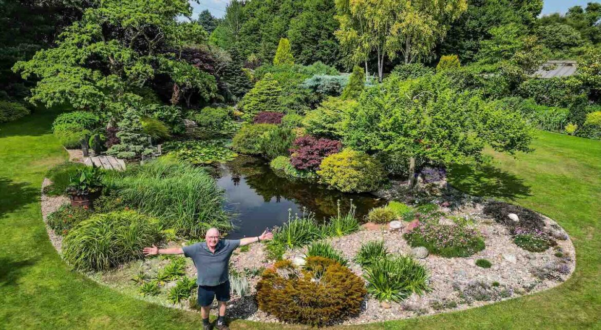 Man Spends 27 Years Transforming Home Garden into Amazing 4-Season Oasis That’s Raised Half-Million for Charity