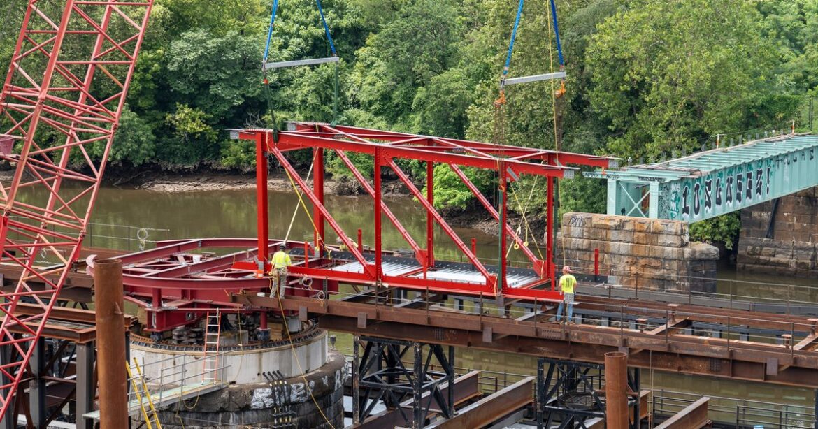 New swing bridge connecting Bartram’s Garden to Grays Ferry nears completion New swing bridge connecting Bartram's Garden to Grays Ferry nears completion