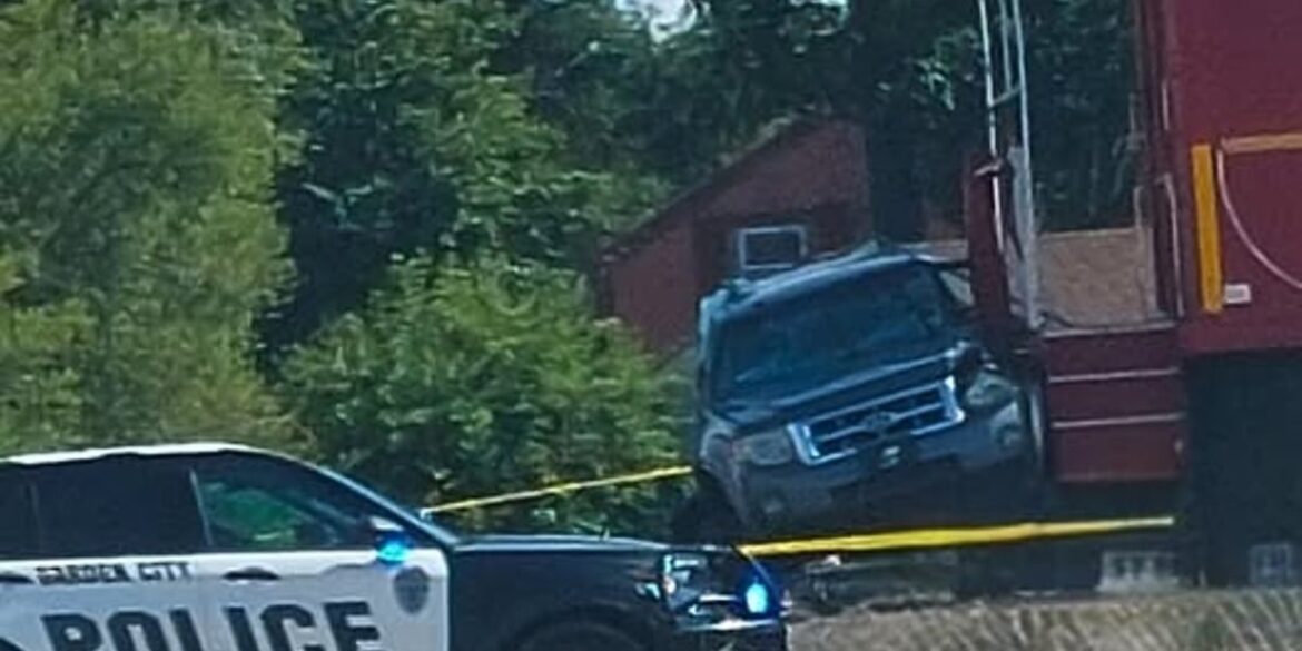 Train strikes vehicle in Garden City, 88-year-old man injured Train strikes vehicle in Garden City, 88-year-old man injured