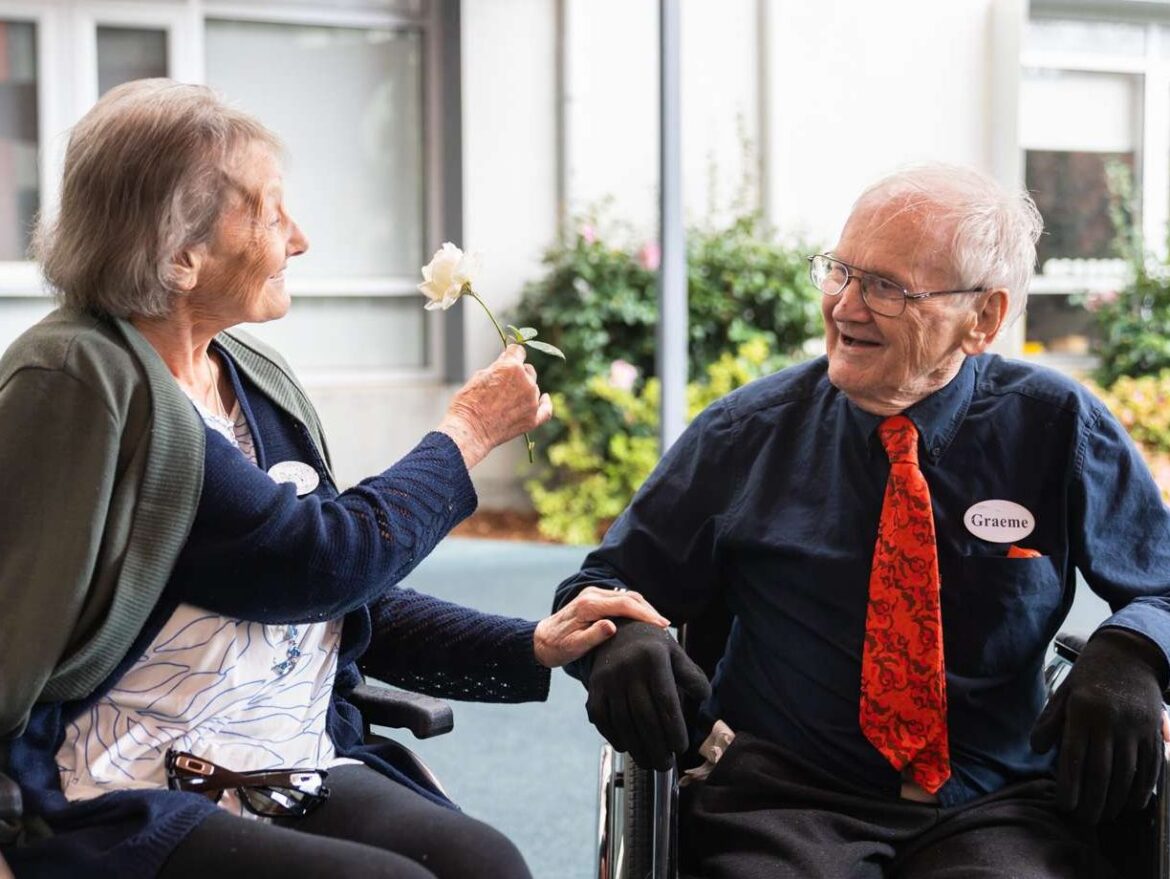 VMCH Wantirna aged care residents Beryl and Graeme
