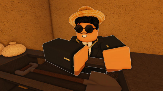 The Shovel salesman in Dig on Roblox.