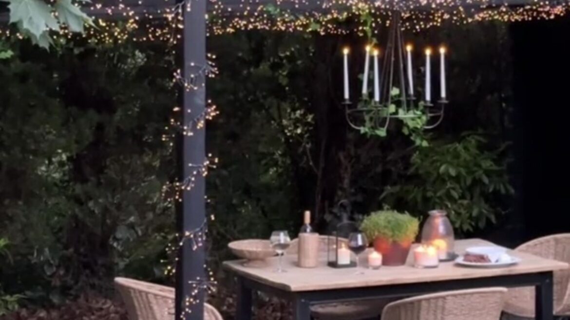 I turned my garden into a Bridgerton paradise using some plastic and an item you can find in a charity shop I turned my garden into a Bridgerton paradise using some plastic and an item you can find in a charity shop