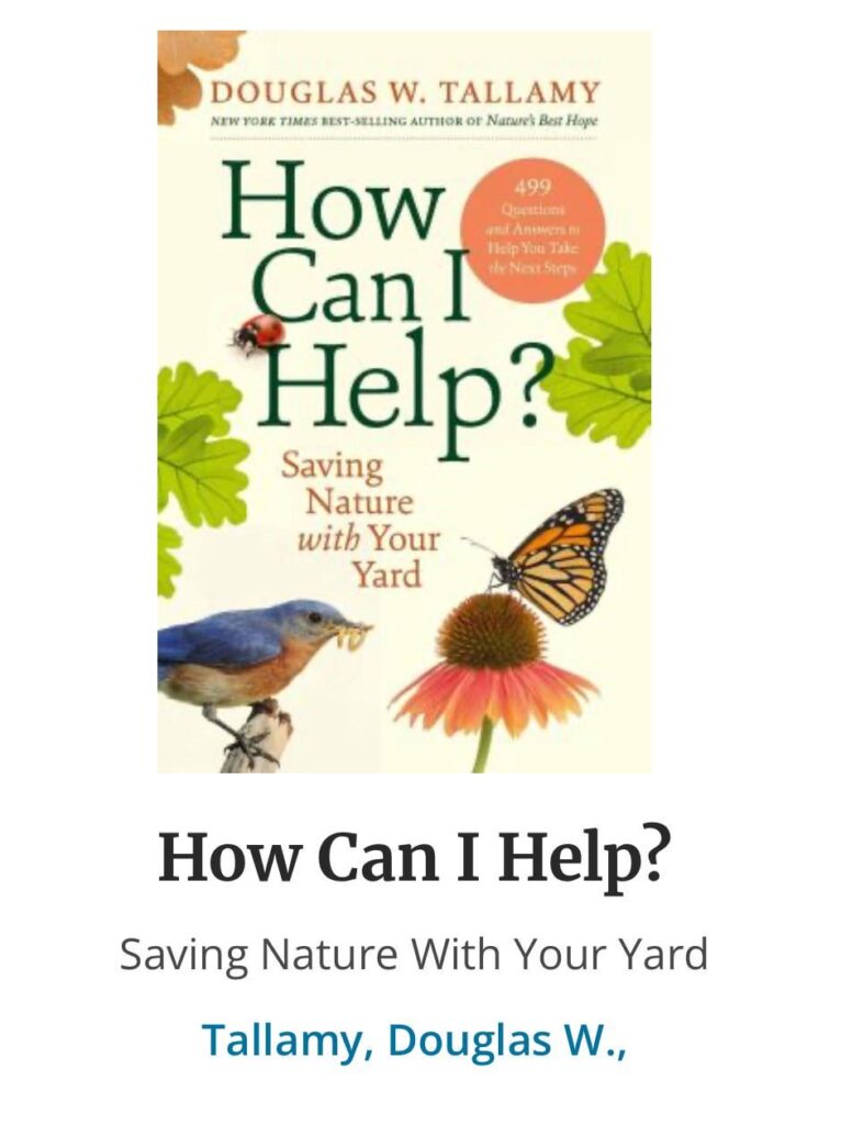 Book Rec: How Can I Help? Douglas Tallamy