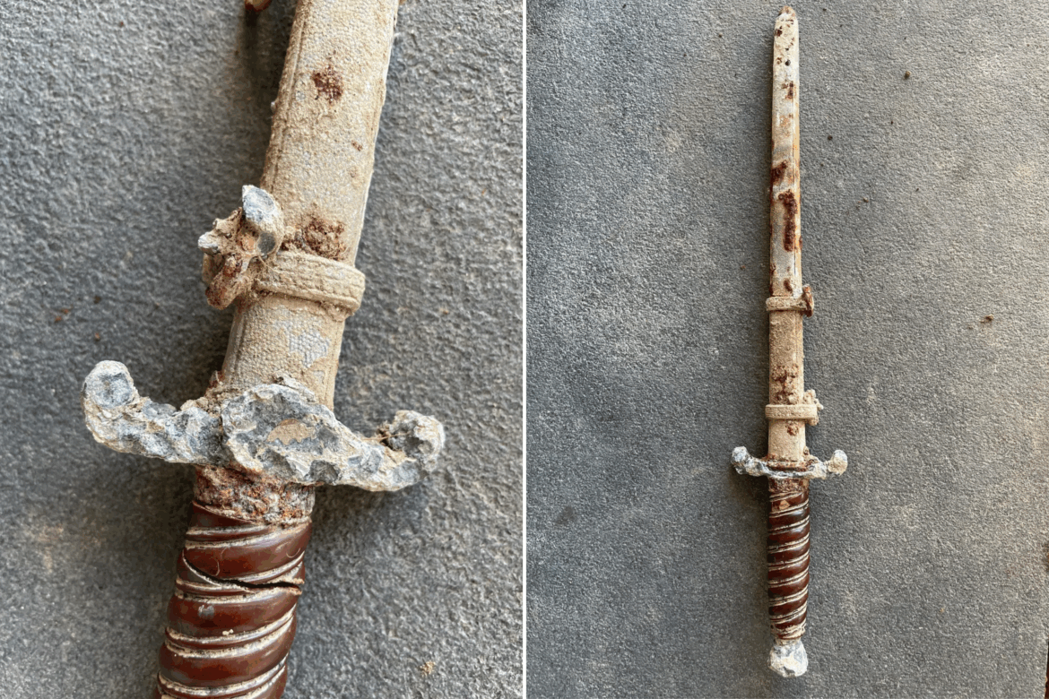 Mom Gardening in Yard Finds Buried Sword—Then Realizes What Era It's From
