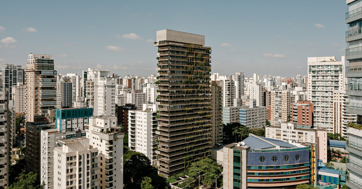 arthur casas sculpts concrete tower with gardens in são paulo arthur casas sculpts concrete tower with gardens in são paulo