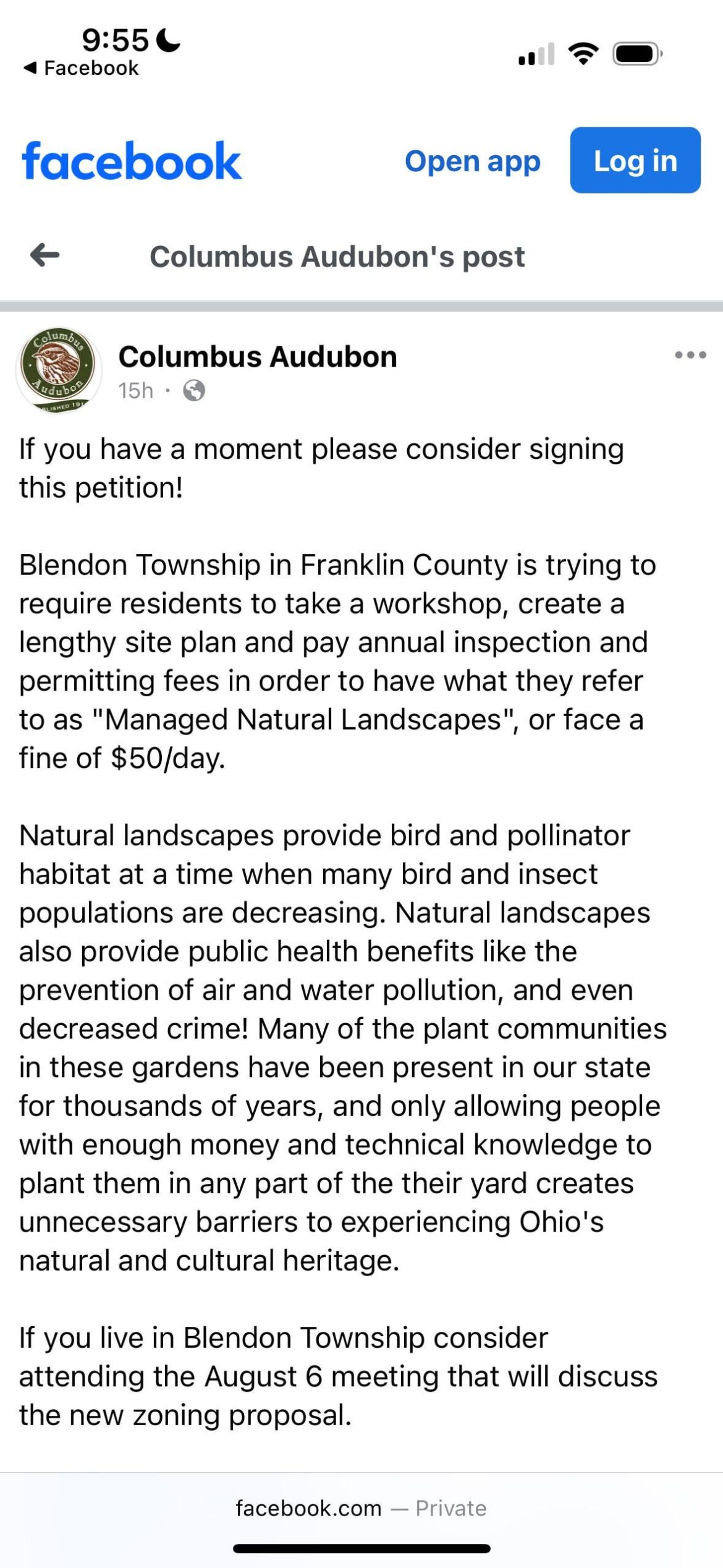 Blendon Township wants to police their citizen’s native plant gardens.