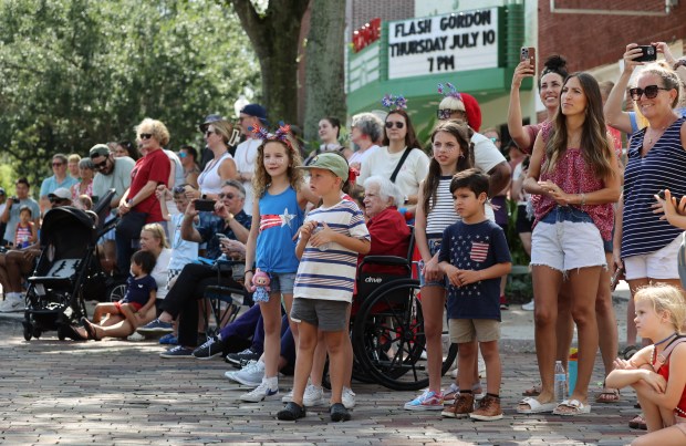 Spectators watch the Winter Garden Masonic Lodge All American Kids...