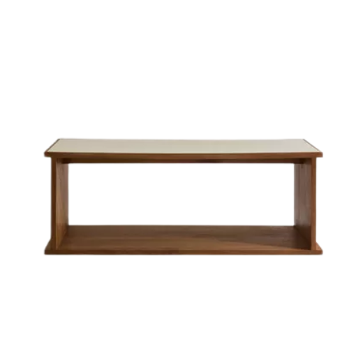 Oak and Leather Storage Unit