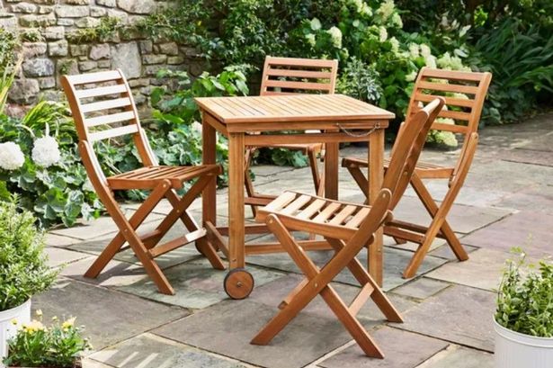 Compact Wooden Folding Dining Set reduced by 30% from £199 to £139.30