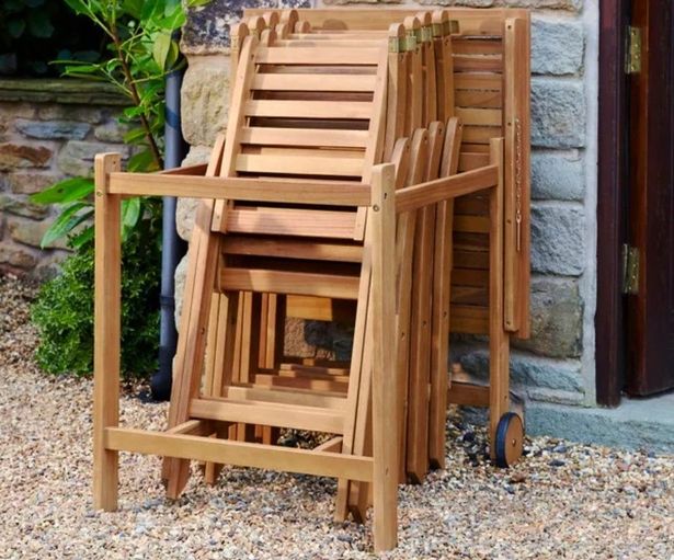 Compact Wooden Folding Dining Set reduced by 30% from £199 to £139.30 folded up 