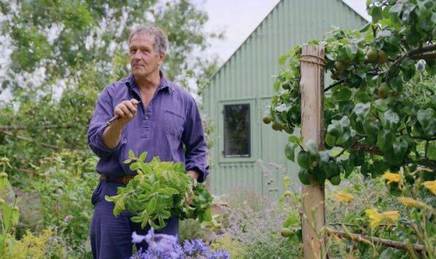 Monty Don in his garden in TV programme Gardeners' World