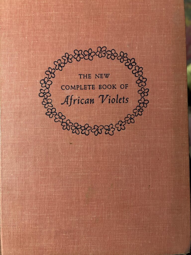 Love Helen Van Pelt Wilson’s selection of color photos of African Violets in her 1963 book