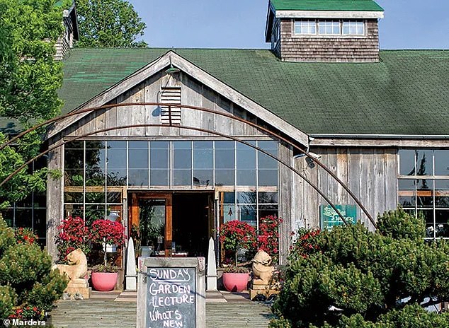 Charlie Marder opened Marders garden center (pictured) with his wife Kathleen in 1975