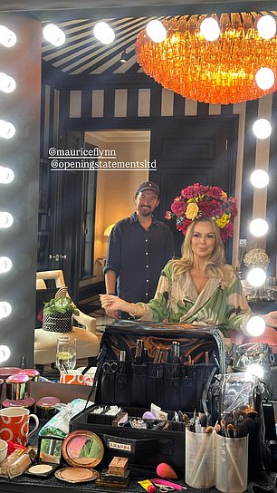 Amanda shared a behind the scenes look at getting her headpiece fitted