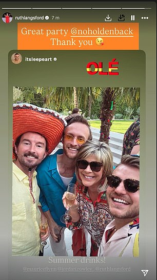 Ruth Langsford was one of the guests in attendance at the event