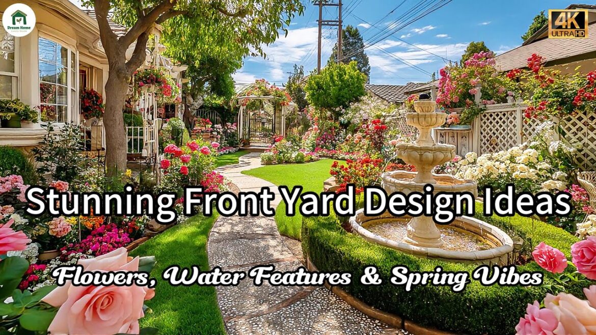 Stunning Front Yard Design Ideas | Flowers, Water Features & Spring Vibes Stunning Front Yard Design Ideas | Flowers, Water Features & Spring Vibes