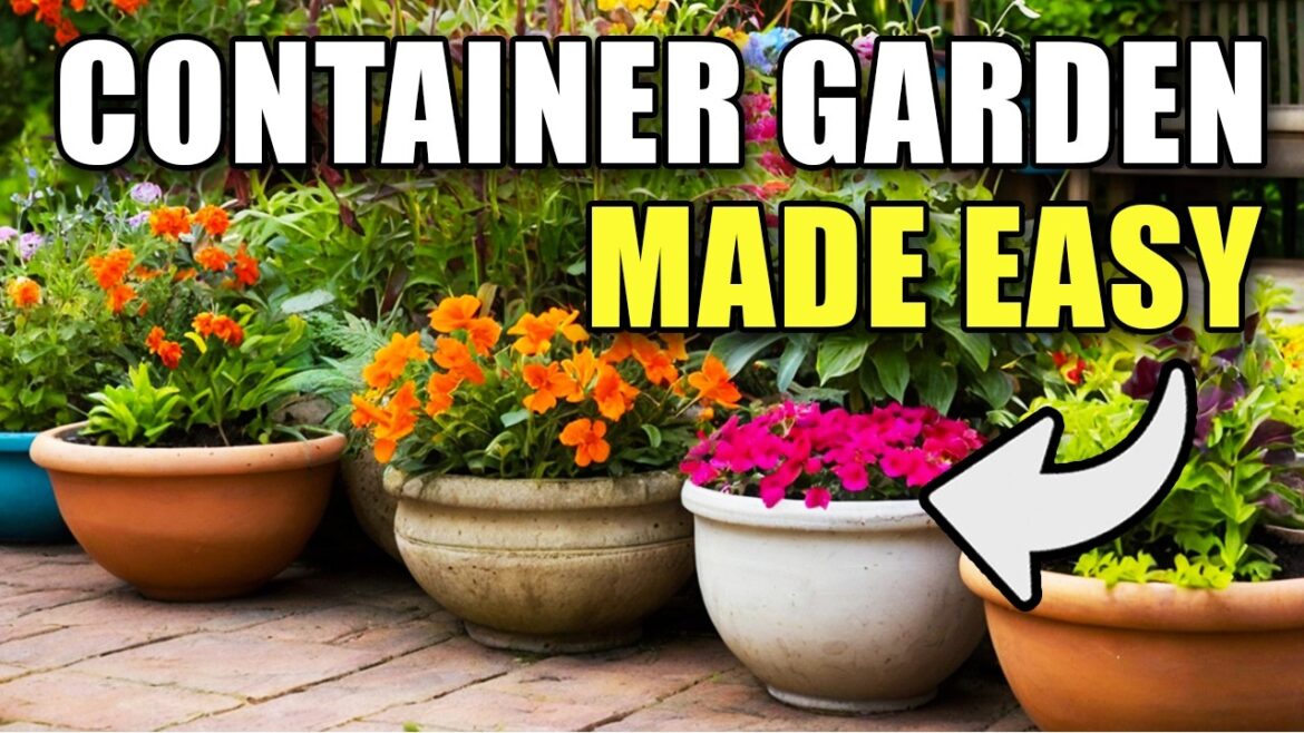 How to Make Your Patio POP With Easy Container Gardens!