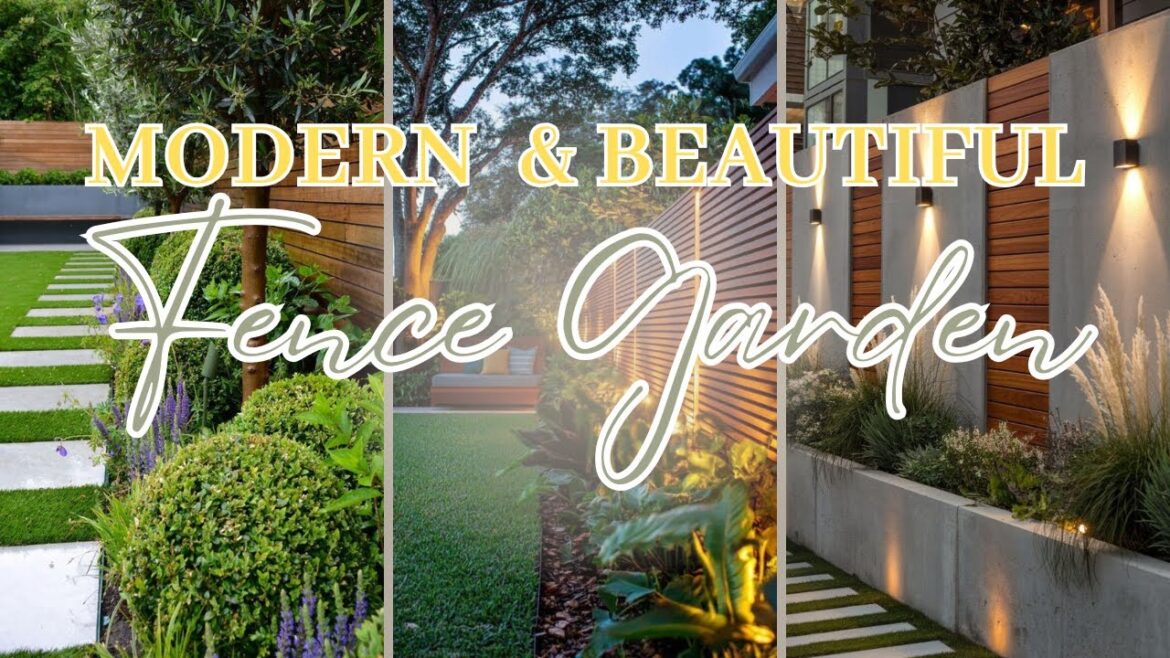 WONDERFUL! MODERN FENCE GARDEN DESIGNS | MINIMALIST BACKYARD FRONT YARD FENCING LANDSCAPING IDEAS
