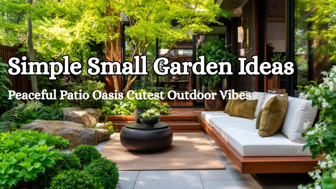 Creating a Peaceful Patio Oasis | Simple Small Garden Ideas for the Cutest Outdoor Vibes Creating a Peaceful Patio Oasis | Simple Small Garden Ideas for the Cutest Outdoor Vibes