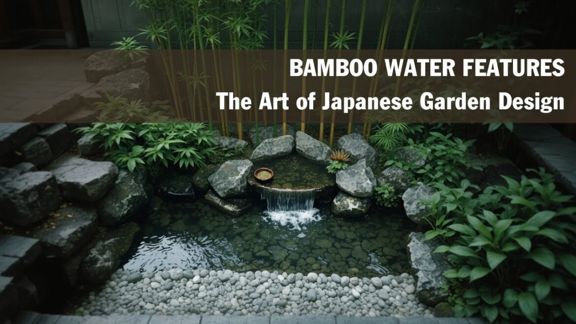 Minimalist Japanese Garden Design | Discover the Art of Bamboo Water Feature in the