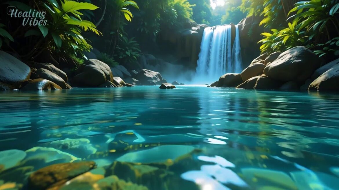 Japanese Zen Garden with Koi Pond and Bamboo Water Fountain