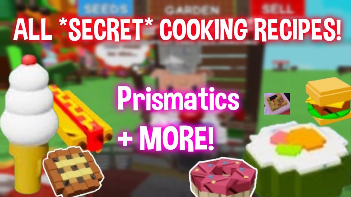 ALL COOKING RECIPES IN GROW A GARDEN *Secret Recipes and Prismatic Recipes* #roblox