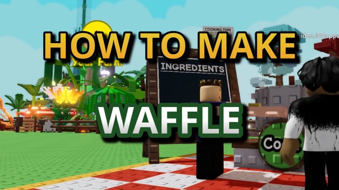 How to make a waffle in grow a garden