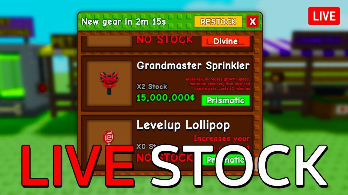 Live 🔴 | GROW A GARDEN STOCK, WEATHER & SEEDS! 24/7!